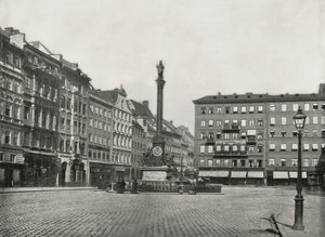 La Karolinenplatz, Munich, Allemagne, 1895 - W and S Ltd