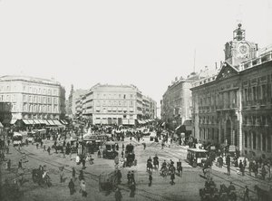 La Puerta del Sol, Madrid, Espagne, 1895 - W and S Ltd