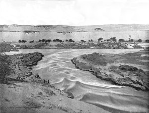 La première cataracte du Nil, Assouan, Égypte, 1895 - W and S Ltd