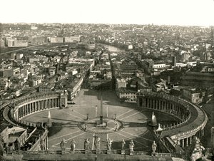 Vue depuis le dôme de Saint-Pierre, Rome, Italie, 1895 - W and S Ltd