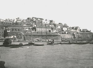 Vue depuis la mer, Jaffa, Palestine, 1895 - W and S Ltd