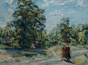Paysage avec arbres - Waldemar Rosler