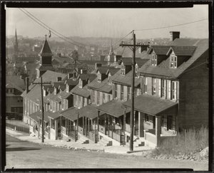 Maisons bifamiliales à Bethlehem, Pennsylvanie - Walker Evans