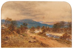 La route vers Glen Cluny, Braemar - 1876 - Waller Hugh Paton
