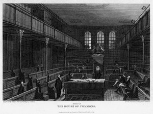 Chambre des communes, Westminster, Londres, 1815