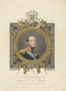 Portrait du tsar Alexandre Ier de Russie - Walraad Nieuwhoff