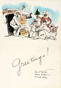 Vœux de Noël 1933
