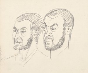 Deux études de portrait - Walter Barwig