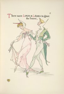 Un jeune homme et une femme se préparant à danser - Walter Crane