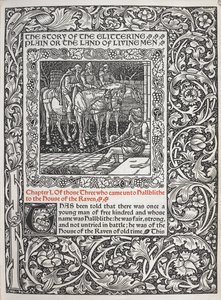 Chapitre I. De ceux trois qui vinrent à Hallblithe à la maison du Corbeau - Walter Crane