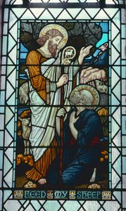 "Nourris Mes Brebis" par Walter Crane (1845-1915) - Walter Crane