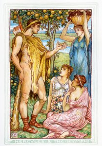 Hercule et les Nymphes - Walter Crane