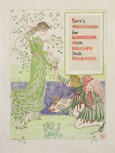 Voici le Peigne de Vénus pour Cheveux de Vierge, 1899 - Walter Crane
