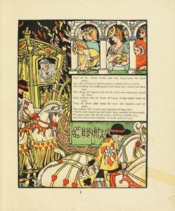 Illustration pour le conte de fées Cendrillon - Walter Crane