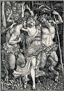 Illustration pour la Reine des Fées, vers 1890, 1897 - Walter Crane
