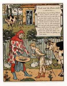 Jack vend sa vache pour des haricots, de The Blue Beard Picture Book, pub. 1879 - Walter Crane