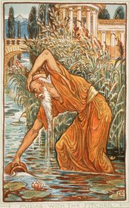 Midas avec la cruche, illustration de 