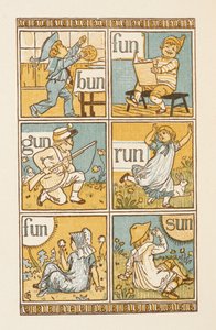 Mots rimant se terminant par la lettre N. Le Golden Primer - Walter Crane