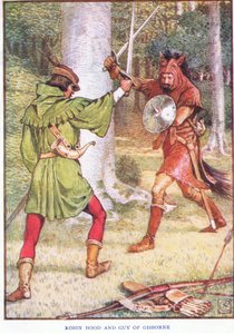 Robin des Bois et Guy de Gisborne, vers 1920