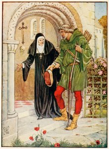 Robin des Bois arrivant à Kirklees Hall - Walter Crane