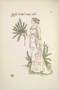 Rose Mary. Une jeune femme tenant une plante