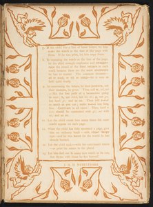 Texte avec un ordre floral. Le Golden primer.