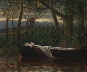 La Dame de Shalott [1862, Royal Academy of Arts, London, catalogue d
