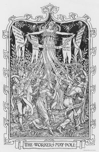 Le mât de mai des travailleurs - Walter Crane