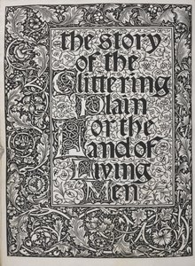Page de titre décorée avec un motif floral - Walter Crane