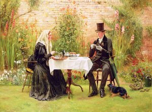 La veuve à la maison