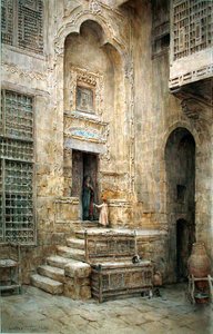 Une cour au Caire - Walter Frederick Roofe Tyndale
