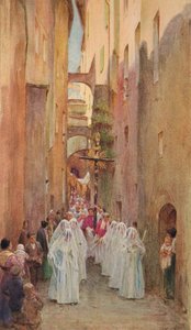 Une procession à San Remo, vers 1910, 1912 - Walter Frederick Roofe Tyndale