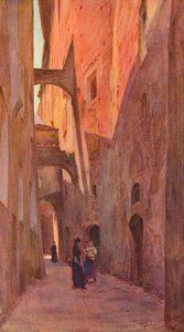 Une rue à Sienne, vers 1900, 1913 - Walter Frederick Roofe Tyndale