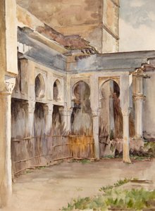Cour avec arcs en fer à cheval - Walter Frederick Roofe Tyndale