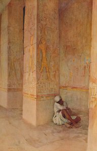 La colonnade de la naissance dans le temple d