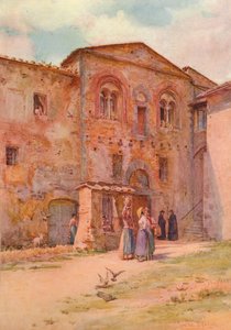 La maison du prévôt, San Gimignano, vers 1900 1913 - Walter Frederick Roofe Tyndale