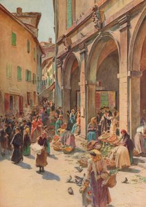 Le marché à Montepulciano, vers 1900 1913