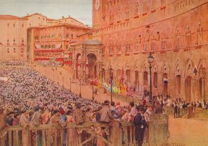 Le Palio de Sienne, c1900 - Walter Frederick Roofe Tyndale