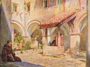 Le cloître supérieur à San Francesco, Raguse - Walter Frederick Roofe Tyndale
