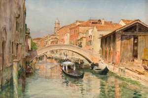 Le vieux chantier naval sur le Rio del Ognissanti, Venise