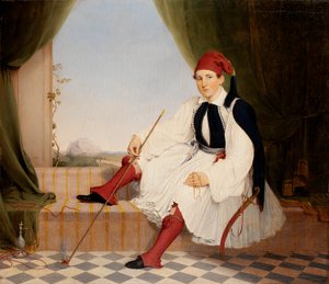 Portrait de John B. Carmac, en costume grec d