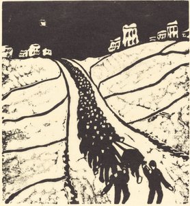 Enterrement, 1916 - Walter Gramatte
