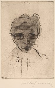 Visage sombre, autoportrait
