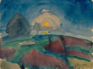 Mondaufgang (auf Hiddensee) - Walter Gramatte