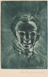 Tête souriante, Autoportrait