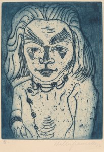 Femme avec un collier, 1923 - Walter Gramatte