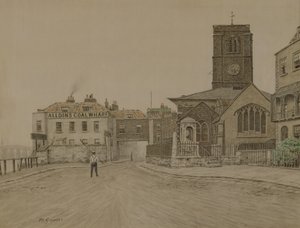 Alldins Coal Wharf et Chelsea Old Church, Londres