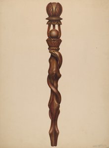 Sceptre sculpture de bûcheron, vers 1938