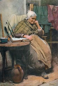 Une vieille femme cornouaillaise, vers 1880 - Walter Langley