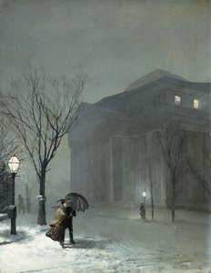 Albany sous la neige - Walter Launt Palmer
